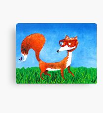 Clever fox Canvas Print
