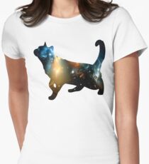 CELESTIAL CAT Women's Fitted T-Shirt