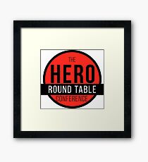 Hero Round Table Framed Print