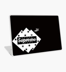 black and white supreme LOGO Laptop Skin