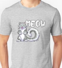 Snow leopard meow Unisex T-Shirt