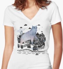 The Fog Women's Fitted V-Neck T-Shirt