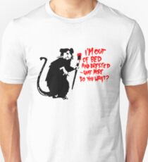 Banksy - Out of Bed Rat Unisex T-Shirt