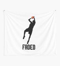Faded - Black Wall Tapestry