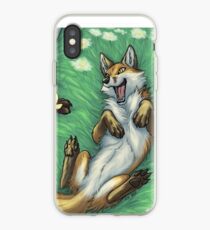Playful foxes iPhone Case