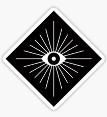 Electric Eyes - Black and White Sticker