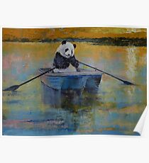 Panda Reflections Poster