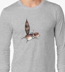 Skydiver Squirrel Long Sleeve T-Shirt
