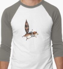 Skydiver Squirrel Men's Baseball ¾ T-Shirt