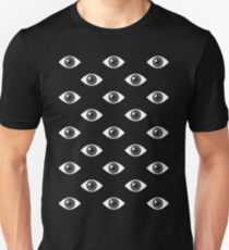 Eyes Wide Open - on Black Unisex T-Shirt