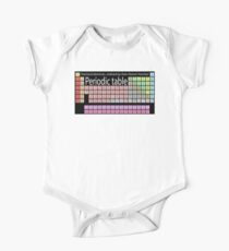 Chemistry, Chemist, Chemical, Elements, Periodic Table, Science, Physics, Elements, Atomic Number One Piece - Short Sleeve