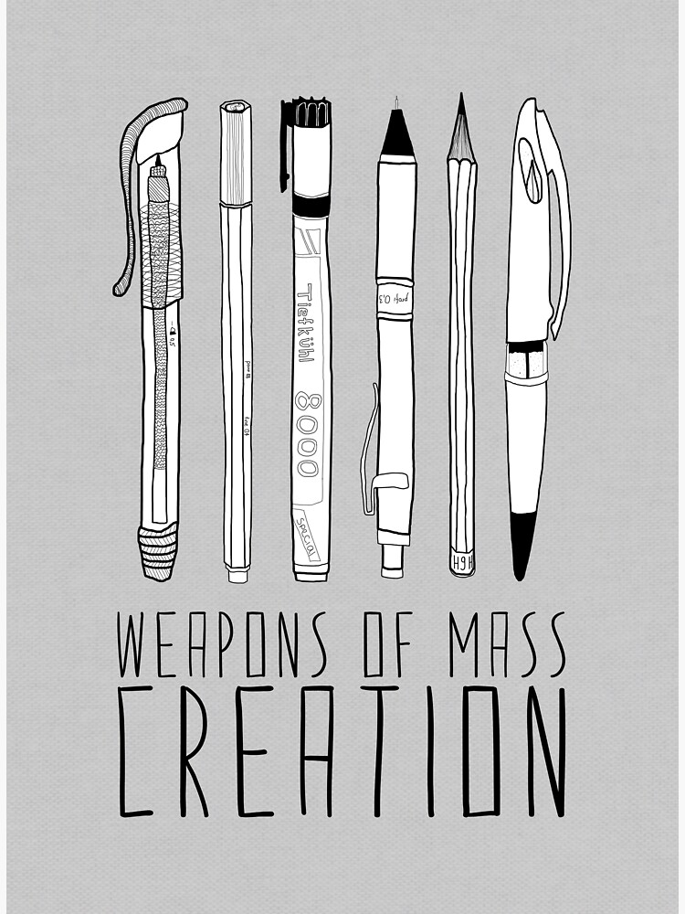 Weapons Of Mass Creation (on grey) by BiancaGreen
