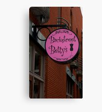 Backstreet Betty's Boutique Sign Canvas Print