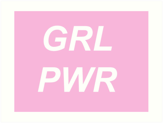 Download "GRL PWR" Art Print by sleepingpixie | Redbubble