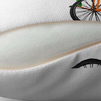 Alternate view of dat boi meme / unicycle frog Throw Pillow