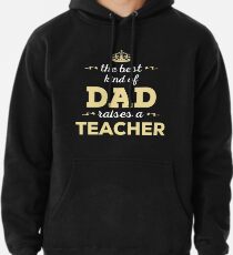 Sudadera con capucha El mejor tipo de papá plantea un maestro. Regalo del día del padre para papá