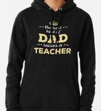 Sudadera con capucha El mejor tipo de papá plantea un maestro. Regalo del día del padre para papá