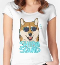 SHIBA SQUAD (red) Women's Fitted Scoop T-Shirt