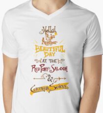 Another Beautiful Day at the Red Pony Saloon Men's V-Neck T-Shirt