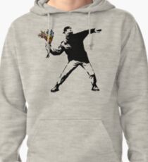 Banksy - Rage, Flower Thrower Pullover Hoodie