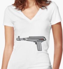 Atari XE Zapper Women's Fitted V-Neck T-Shirt