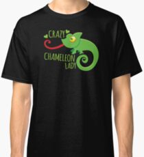 Crazy Chameleon lady Classic T-Shirt