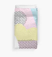 Candy Pink Blue Blobs & Dots Pattern Duvet Cover