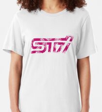 Camiseta ajustada 'Subaru STI Logo' para Subaru Fans