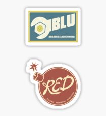 RED & BLU Sticker