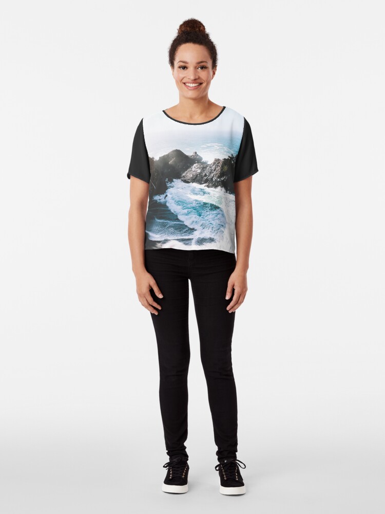 Alternate view of On The Edge Chiffon Top