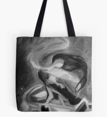 Dancing Fire - Black and White Tote Bag