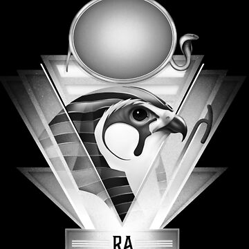 Artwork thumbnail, Egyptian Mythology Sun God Ra Film Noir Variant Edition by DiggerDesignsNY