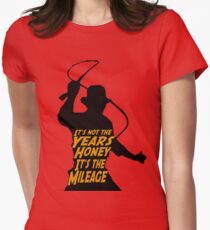 Indiana Jones: It's the Mileage Women's Fitted T-Shirt