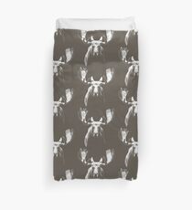 Bull moose white Duvet Cover