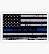 Back the blue flag Sticker