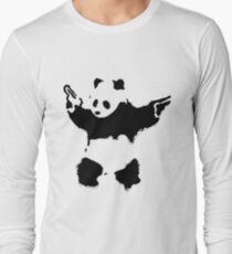 Banksy - Panda With Guns Long Sleeve T-Shirt