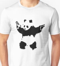 Banksy - Panda With Guns Unisex T-Shirt