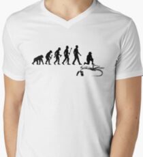 Funny Paleontologist Evolution Men's V-Neck T-Shirt