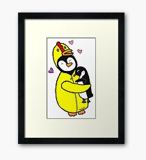 Penguin Hugs Framed Print