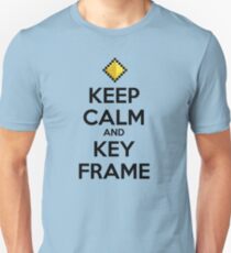 Keep Calm and Keyframe (Black Type) Unisex T-Shirt