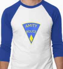 Jaws Amity Police Patch Baseballshirt für Männer
