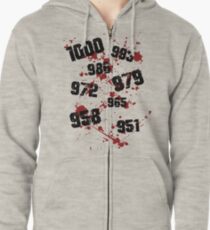 1000 minus 7 Tokyo Ghoul Zipped Hoodie