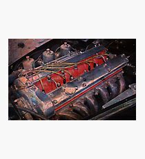 Retro urban auto engine. Photographic Print