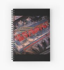 Retro urban auto engine. Spiral Notebook