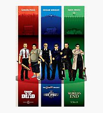 The Cornetto Trilogy. Photographic Print
