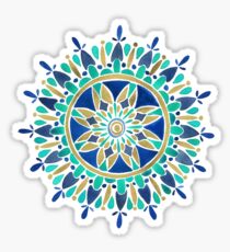 Mandala – Gold & Turquoise Sticker