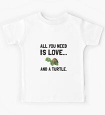 Love And A Turtle Kids Tee