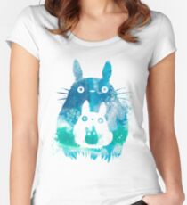 Camiseta entallada de cuello redondo Espíritus del bosque
