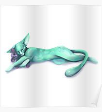 Snuggle Kitty Poster