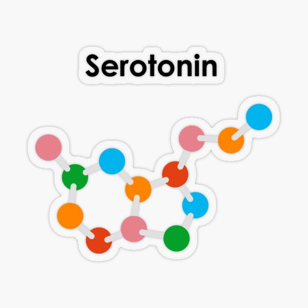Serotonin Transparenter Sticker